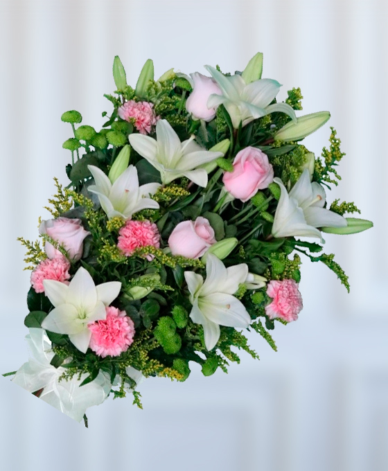 Ramo Funerario Blanco para Tanatorios en Hospitalet Enviar Flores de Condolencia en Hospitalet