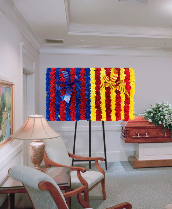 Flores del Barcelona en Plafón Tanatorios, Envío Urgente de Flores de Condolencia