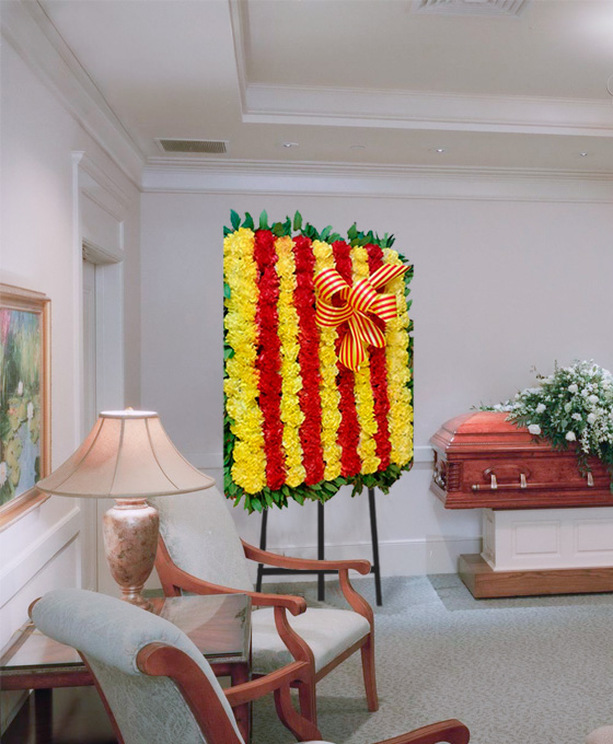 Plafón Funerario del Barcelona para Tanatorios, Composición Fúnebre en Hospitalet de Llobregat