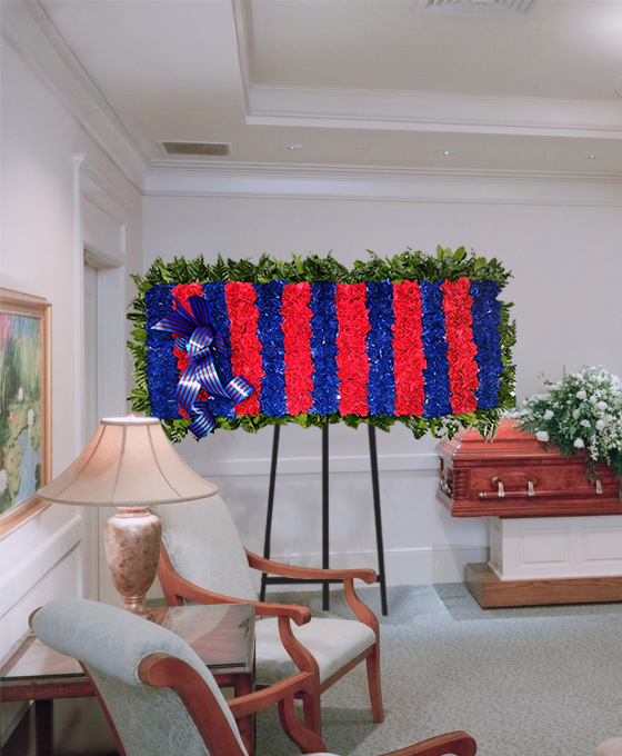 Plafón Funerario Doble del Barca, Flores para Tanatorio en Hospitalet de Llobregat