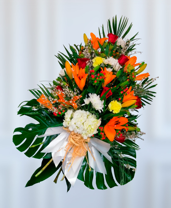 Ramo Funerario Naranja para Tanatorios y Difuntos en Hospitalet