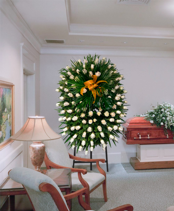 Senyera con Bandera Catalana de Decoración para Funerales en Hospitalet